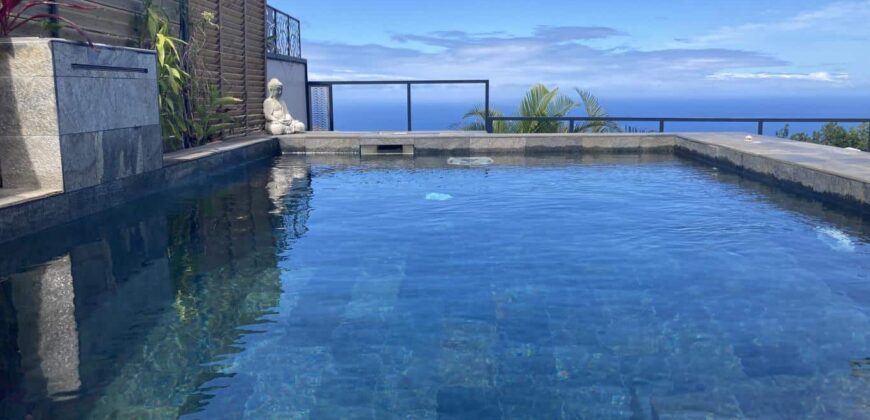 A vendre une ravissante villa de 120 m2 avec piscine chauffée et vue imprenable sur la mer à Petite île