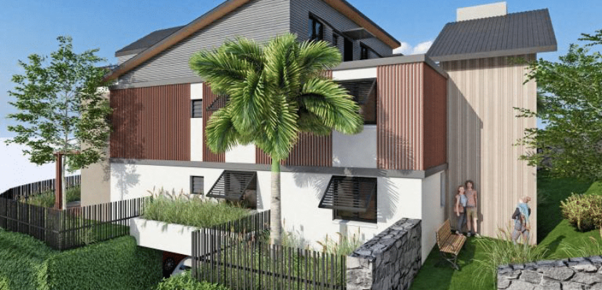 A vendre un appartement T2 de 64.24 m2 offrant vue mer et vue montagne à Saint Gilles Les Bains