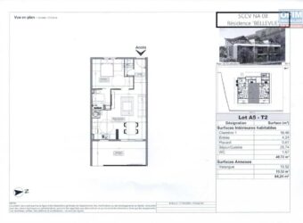 Investissement idéal : Appartement neuf T2 de 64.24 m2 éligible Loi Pinel & Girardin IS à Saint Gilles Les Bains