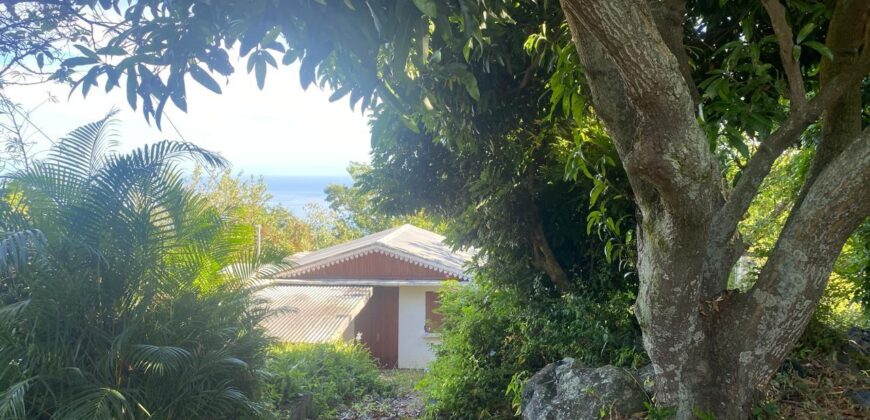 A vendre un terrain plat de 2108m2 avec vue sur mer à Saint Paul