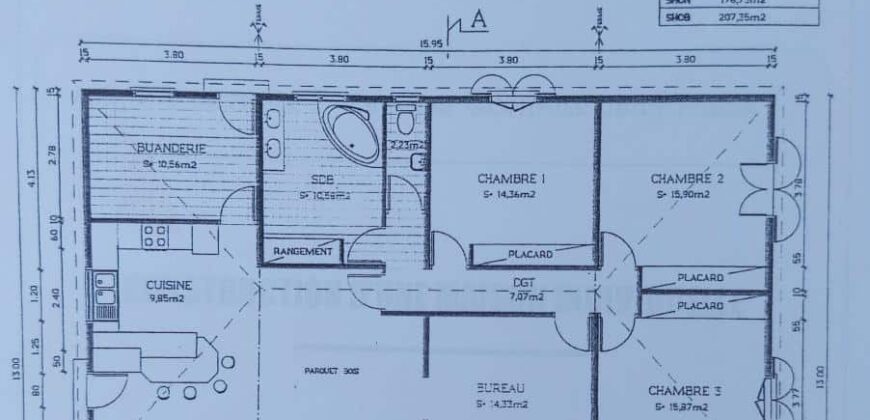 En vente une charmante maison familiale de 160 m², en impasse dans le sud de la Bretagne.