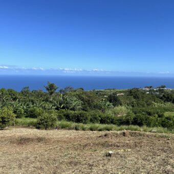 Terrain de 202 m² à vendre, proche centre-ville et collège, avec vue mer imprenable à Petite Île