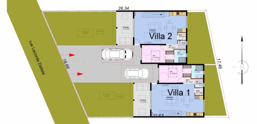 Terrain de 202 m² à vendre, proche centre-ville et collège, avec vue mer imprenable à Petite Île