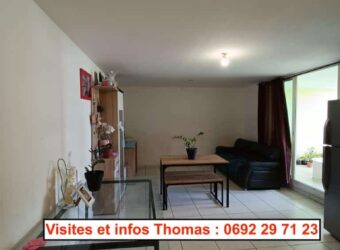 En vente appartement F3 de 70 m² avec 2 parkings au cœur du centre-ville de Saint-André