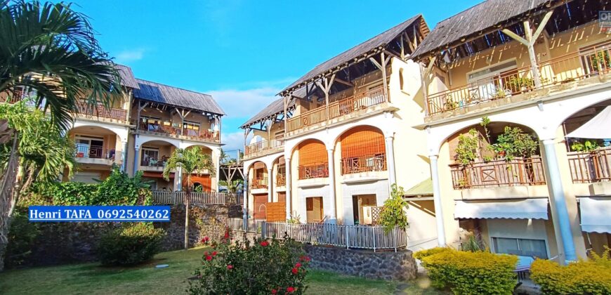 A vendre charmant T3 avec piscine et vue imprenable sur la mer et montagne à Manapany les Bains