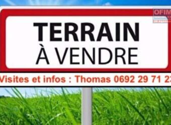 A vendre terrain constructible de 532 m², proche du centre-ville, à Plaine des Palmistes