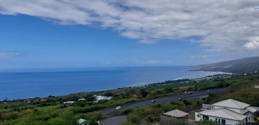 A louer un appartement T4 récent offrant une superbe vue sur la mer à Saint Leu