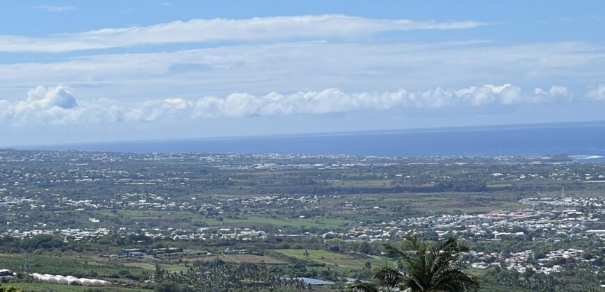 A vendre : Charmante villa F3+ de 82 m² sur un vaste terrain de 1003 m² avec vue imprenable sur la mer et les montagnes à Étang-Salé