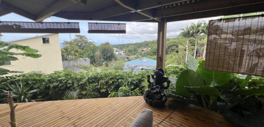 À vendre : Charmante maison bois F3 de plain-pied avec vue sur l’océan, dans un cadre idyllique à Saint-Louis