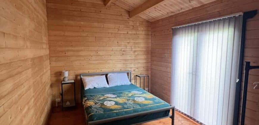 À vendre : Charmante maison bois F3 de plain-pied avec vue sur l’océan, dans un cadre idyllique à Saint-Louis